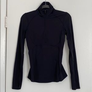 Lululemon Black Long Sleeve Quarter Zip Top